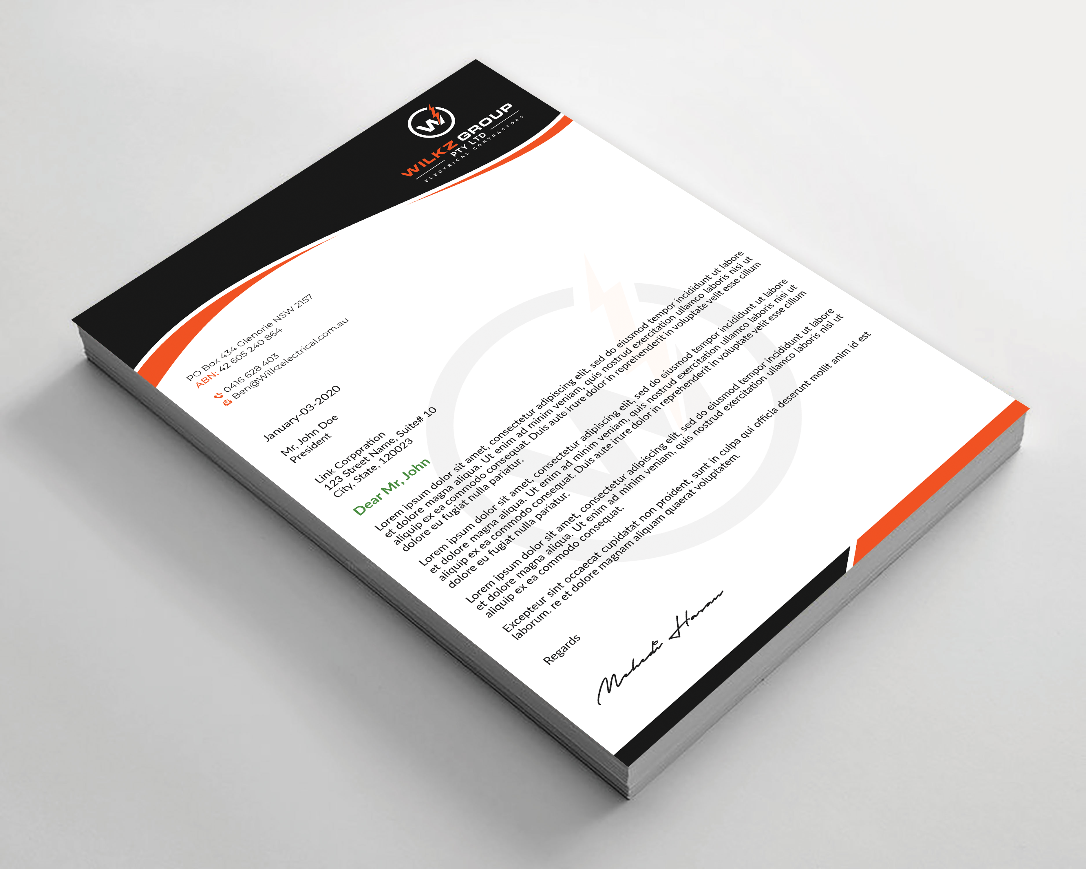 Diseño de Papelería por Expert Bappy para Wilkz Group | Diseño #34379994