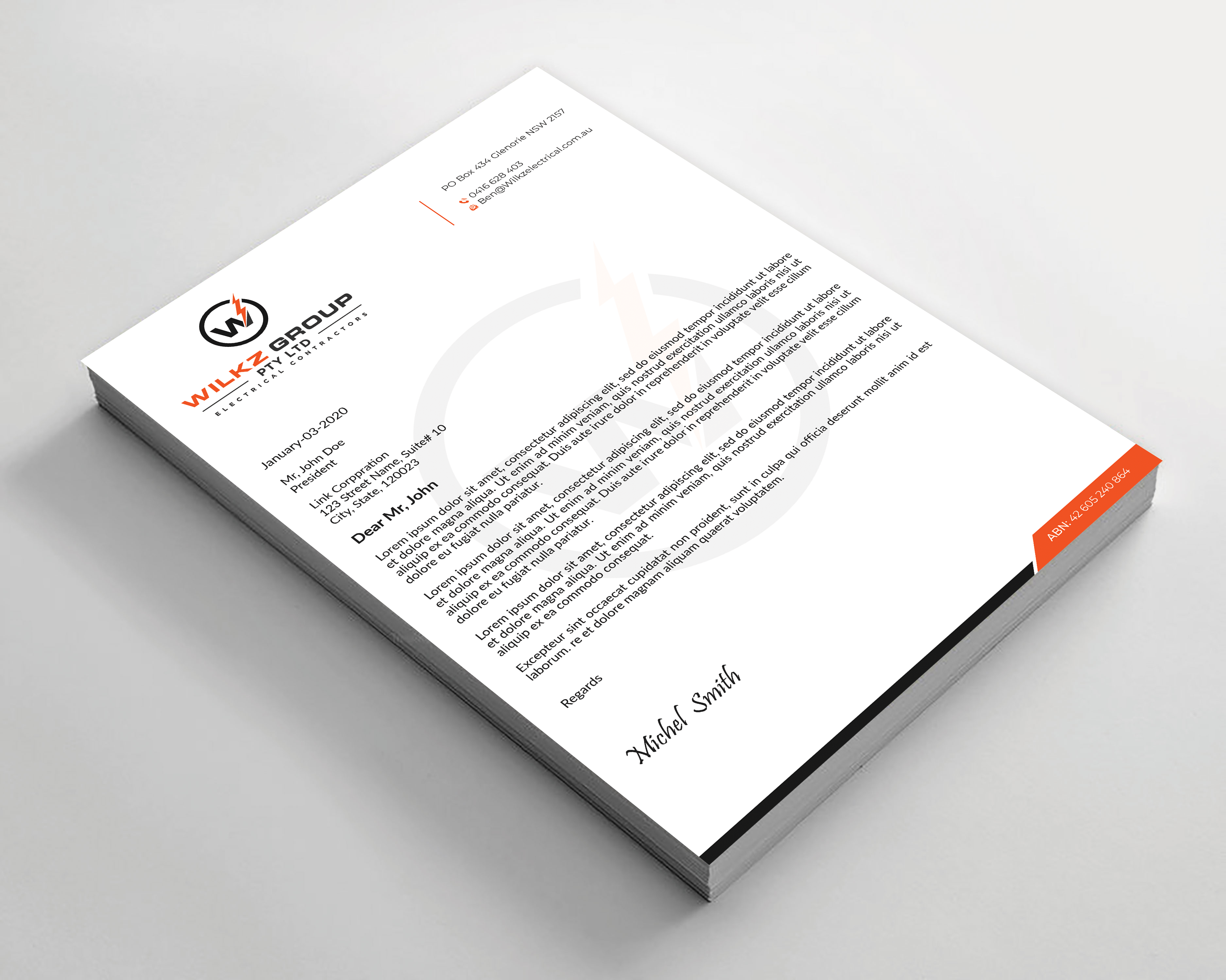 Stationery Design by Expert Bappy for Wilkz Group | Design #34380047