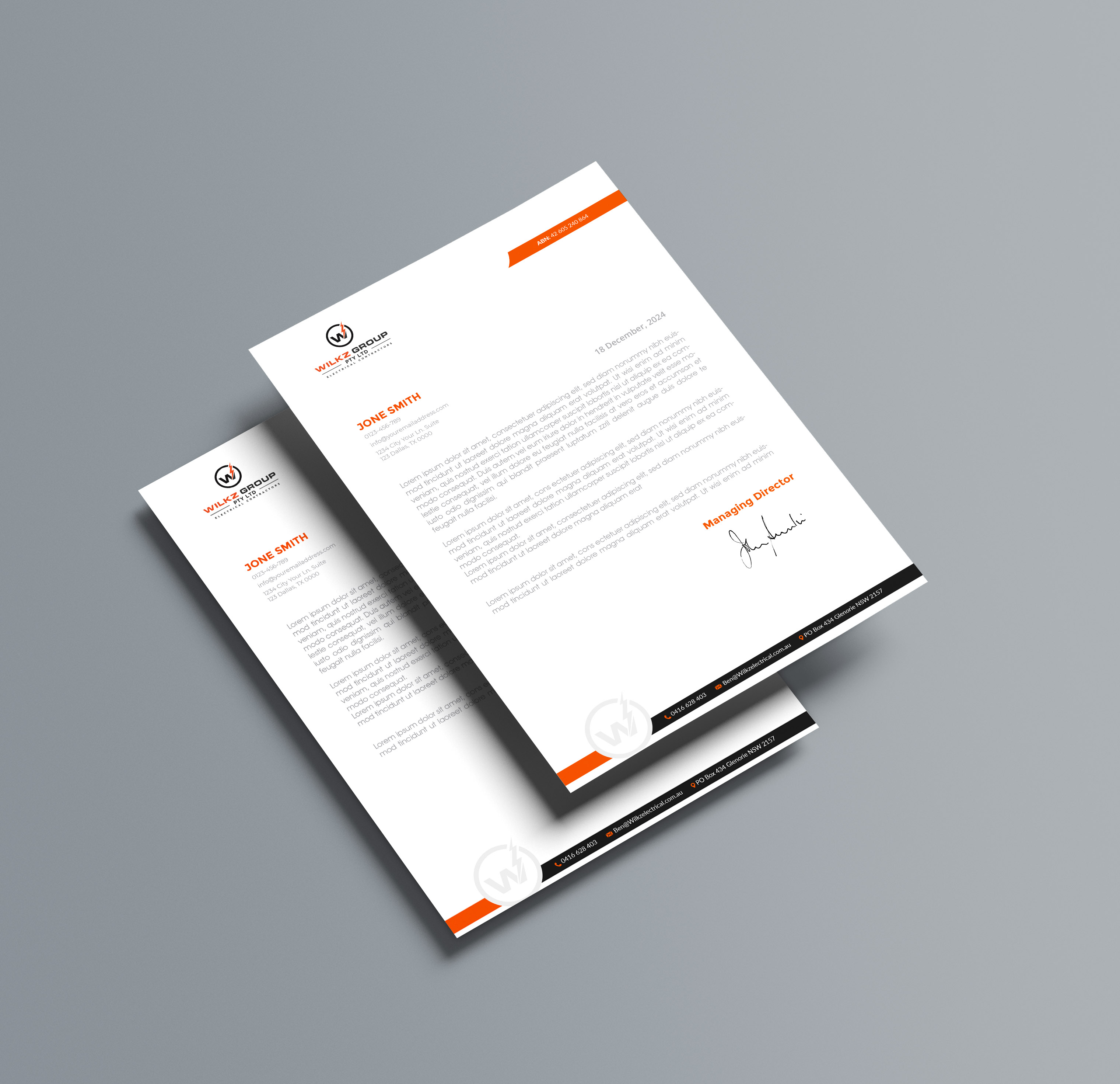 Stationery Design by artbitin for Wilkz Group | Design #34375155