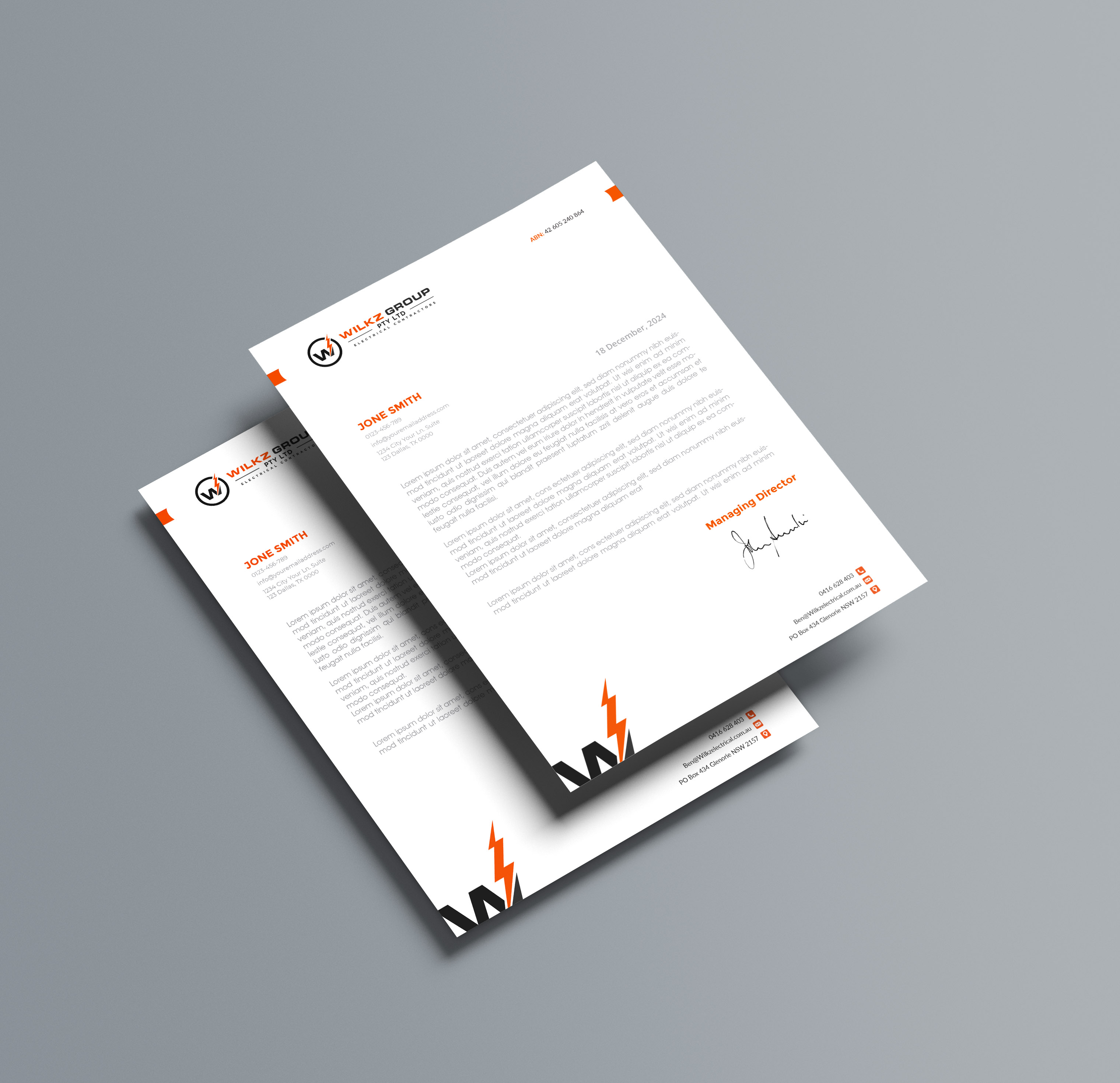 Stationery Design by artbitin for Wilkz Group | Design #34375157