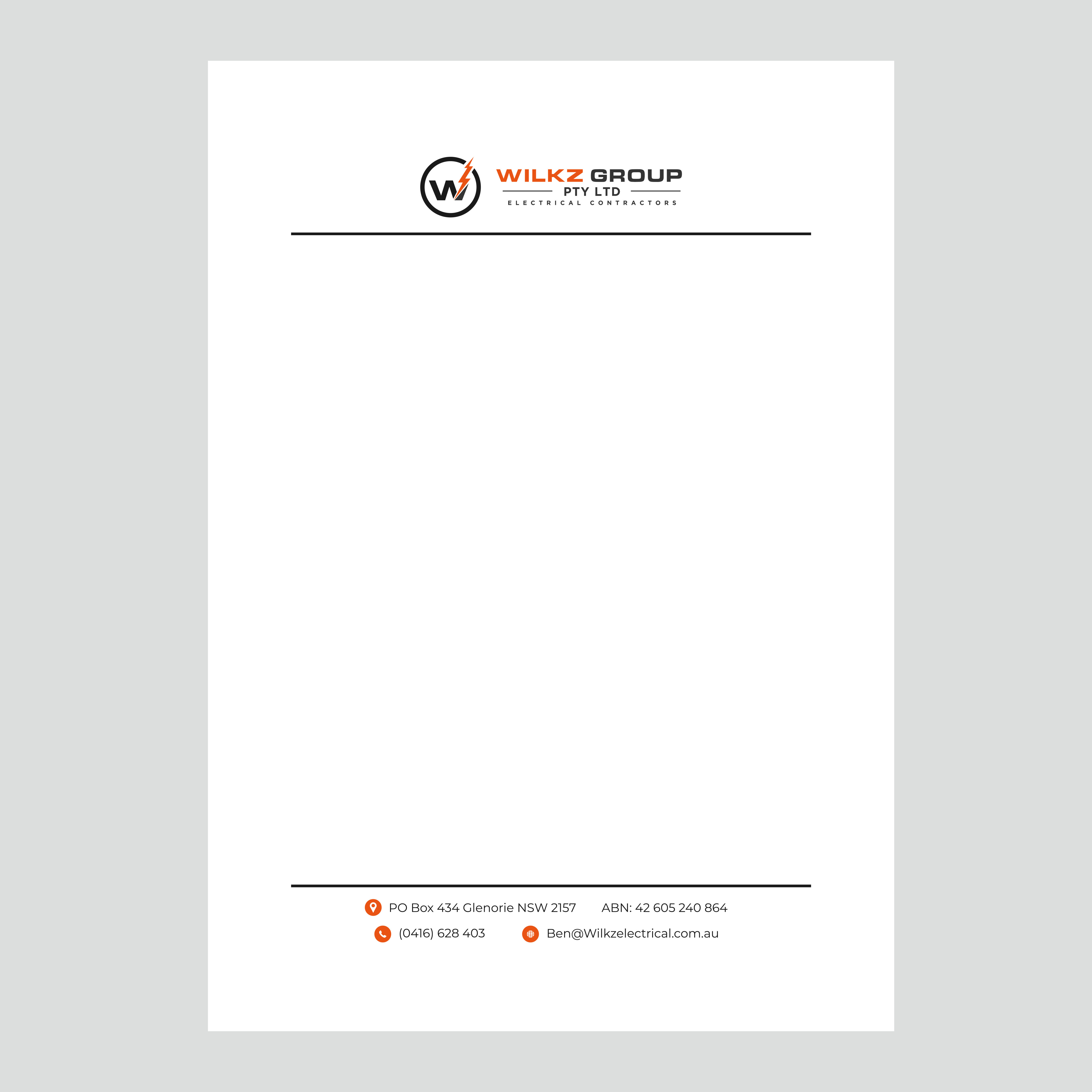 Stationery Design by Mahera23 for Wilkz Group | Design #34373178