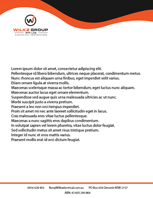 Schreibwaren-Design von huepixel stuudio für Wilkz Group | Design: #34388039