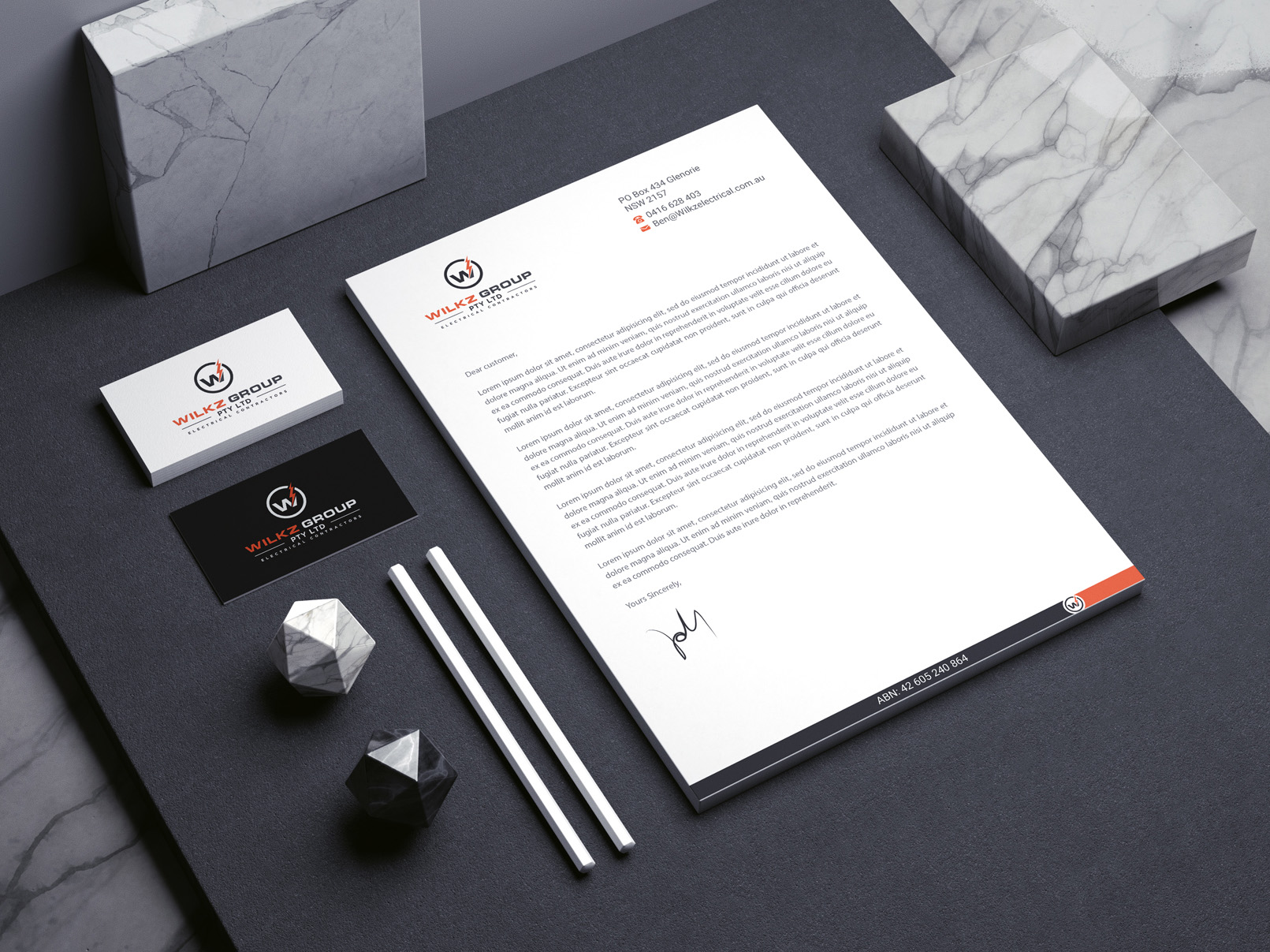 Stationery Design by R.design for Wilkz Group | Design #34371671