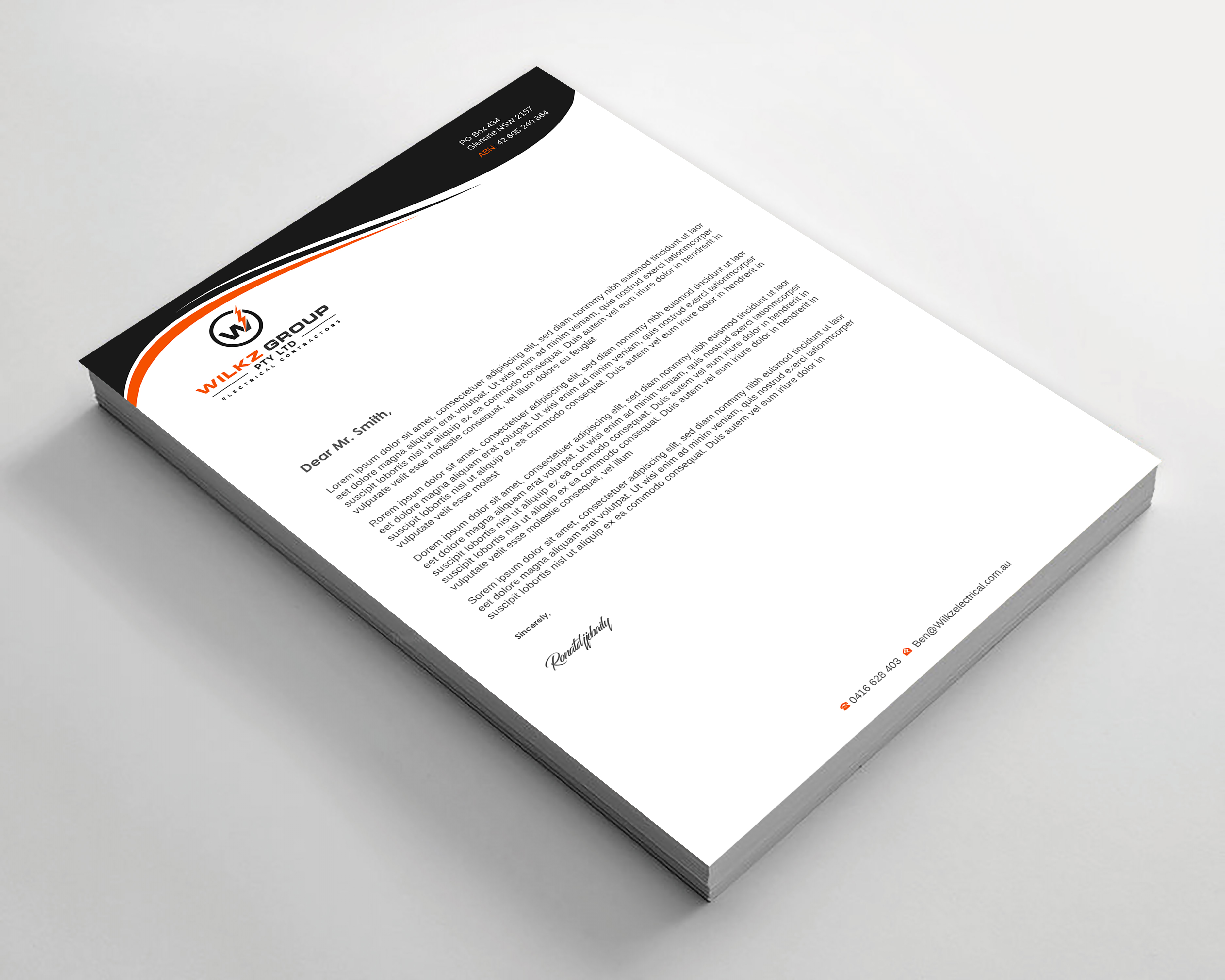 Stationery Design by Imagine design000 for Wilkz Group | Design #34373102