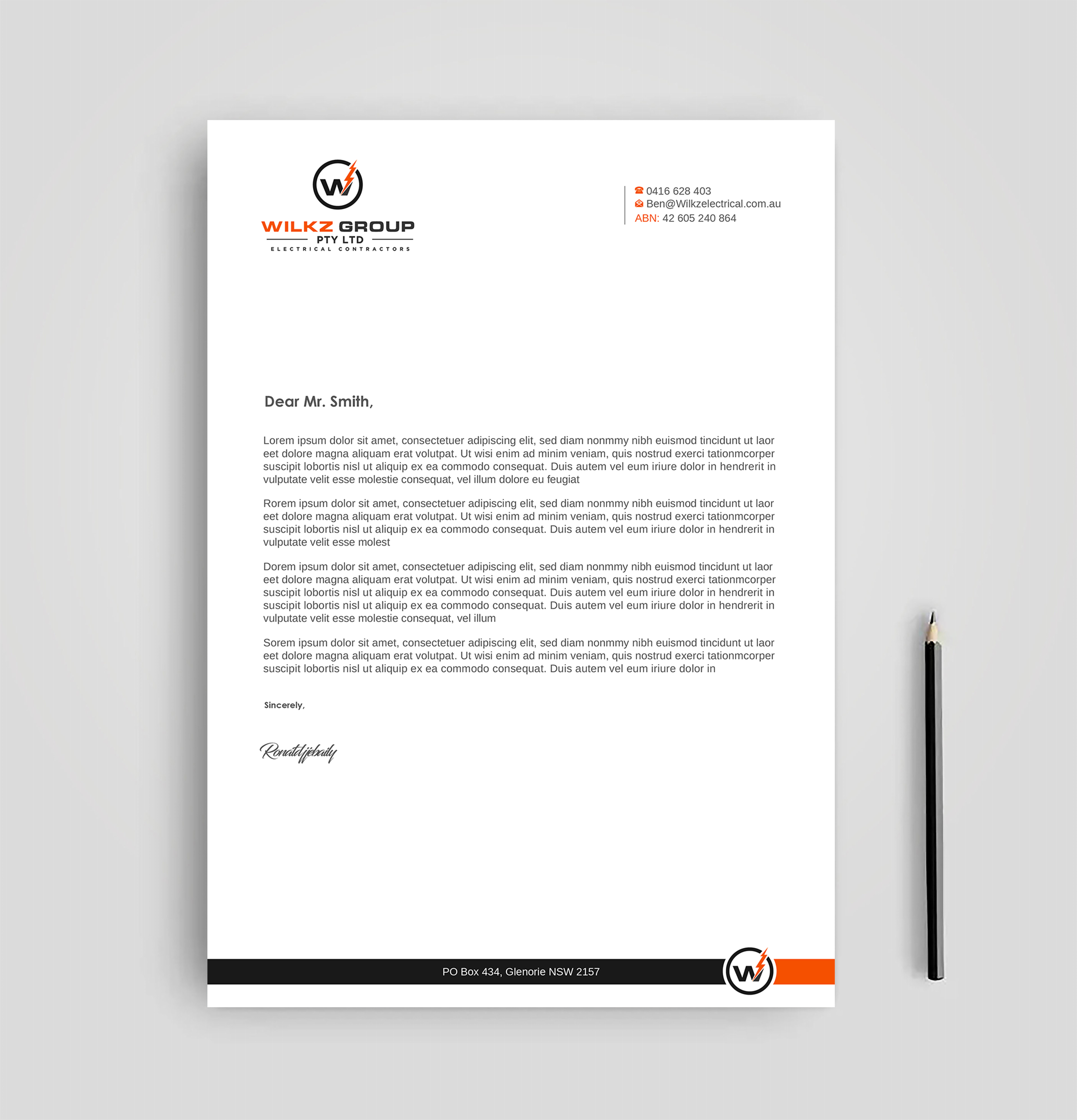 Stationery Design by Imagine design000 for Wilkz Group | Design #34373140