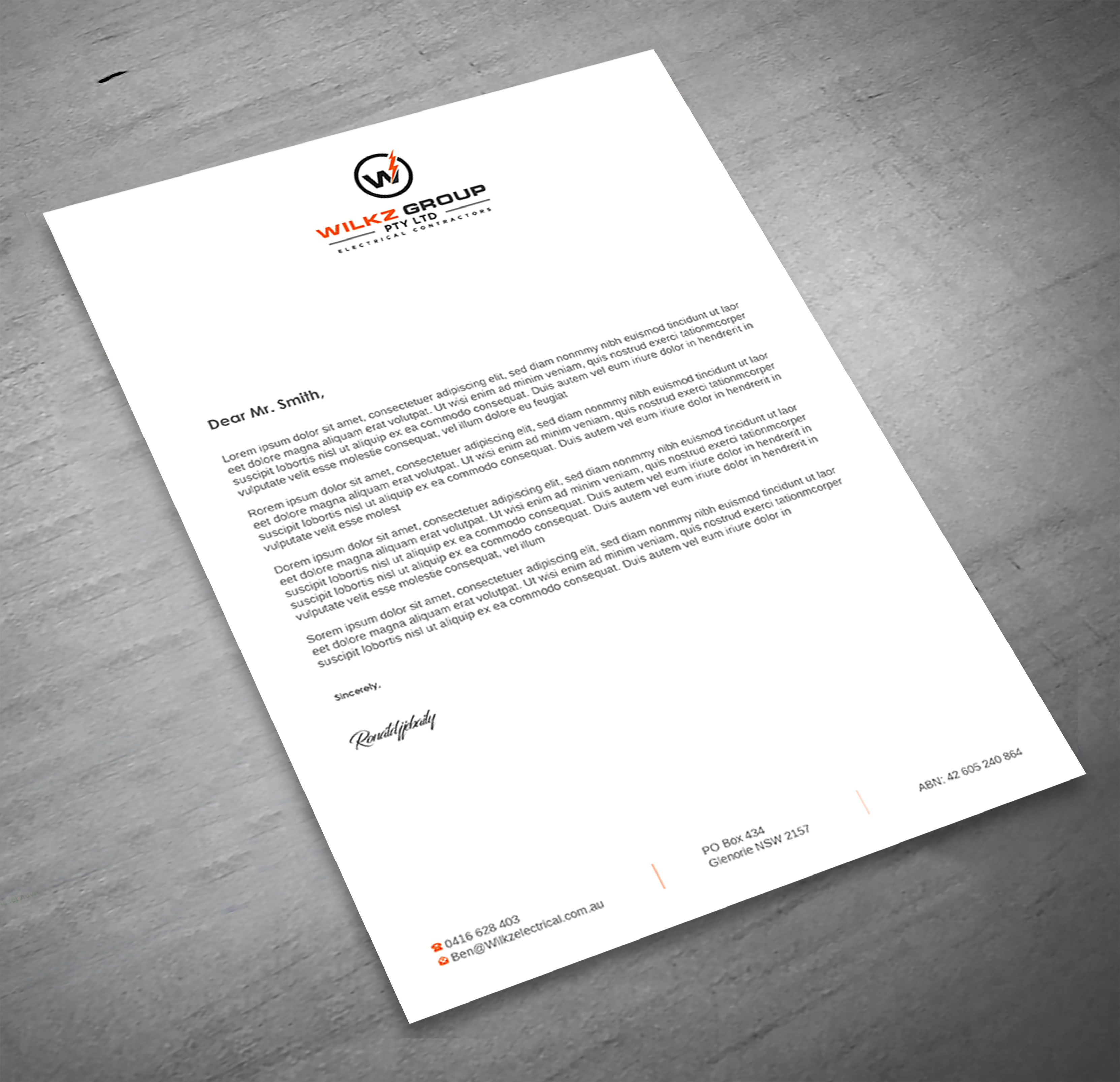 Stationery Design by Imagine design000 for Wilkz Group | Design #34373253