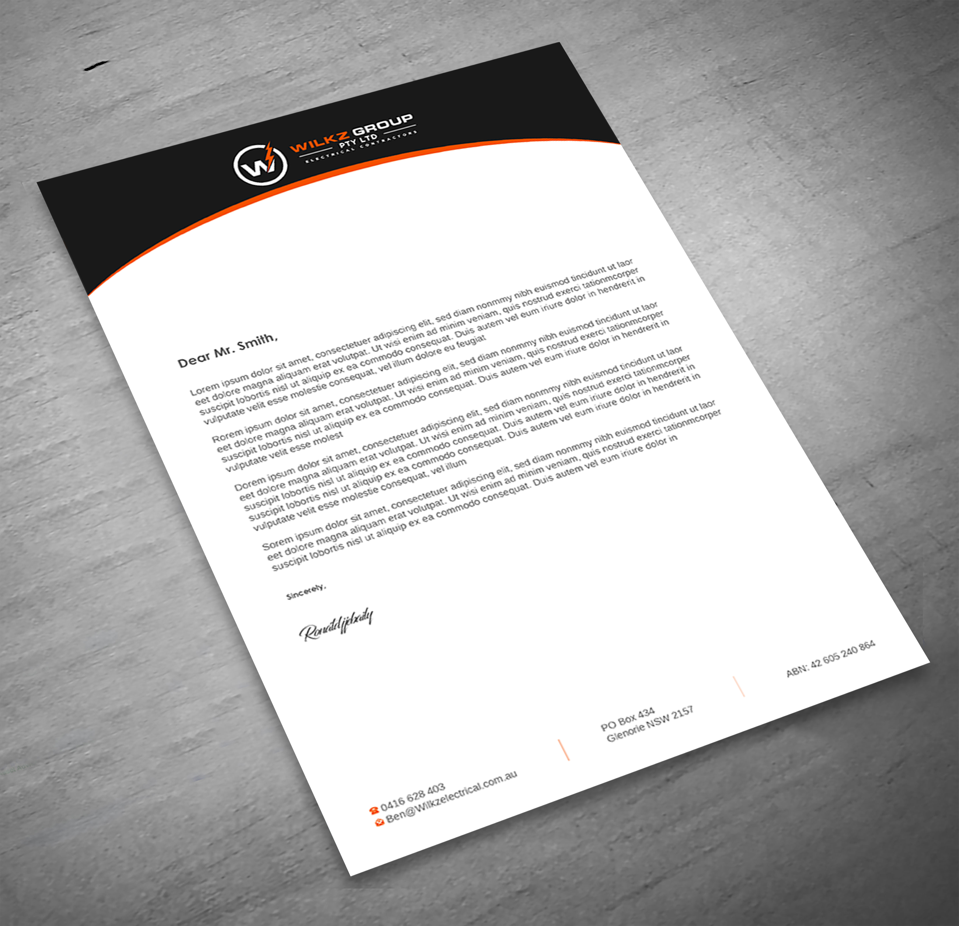 Stationery Design by Imagine design000 for Wilkz Group | Design #34373254
