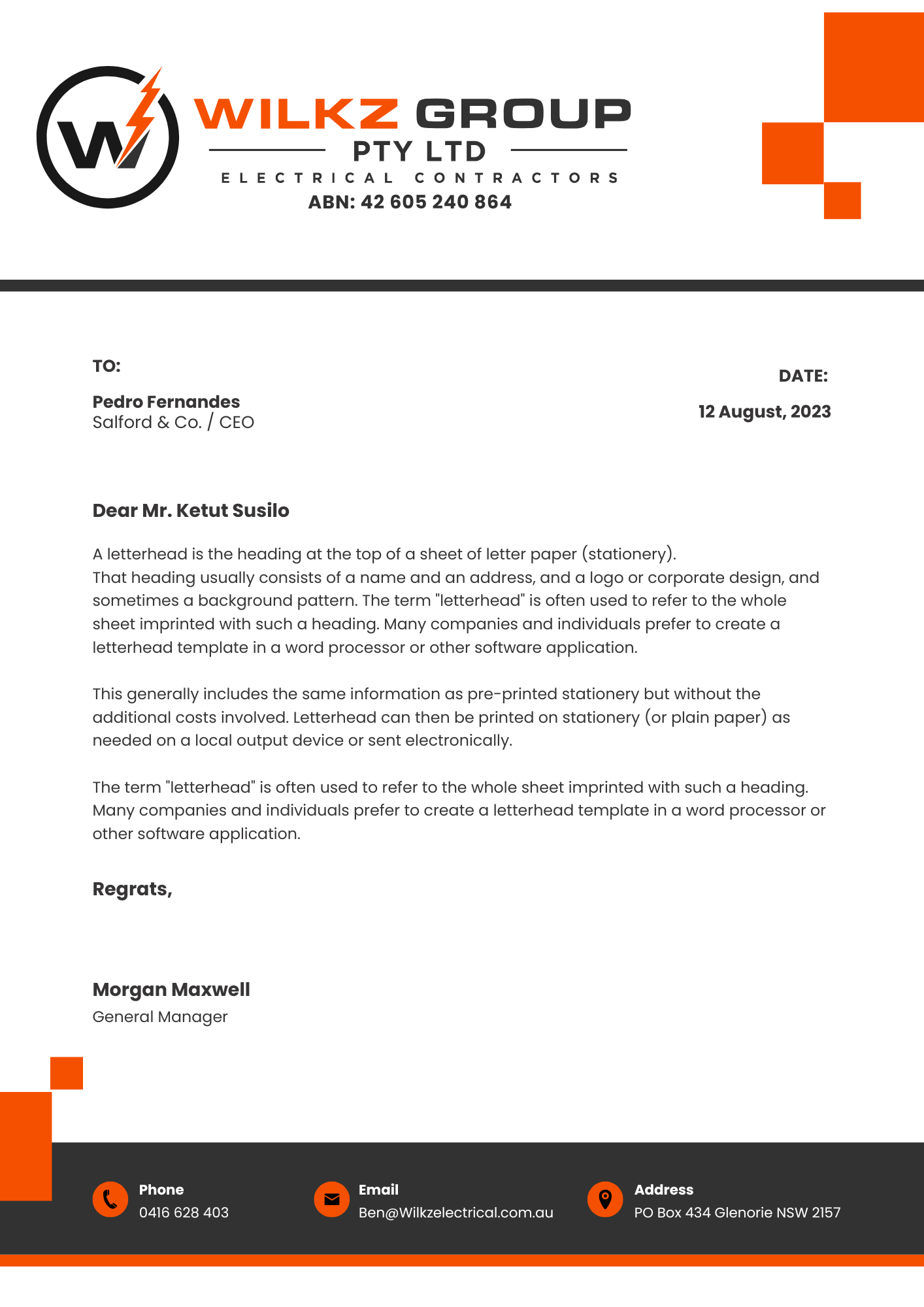 Stationery Design by James for Wilkz Group | Design #34373698