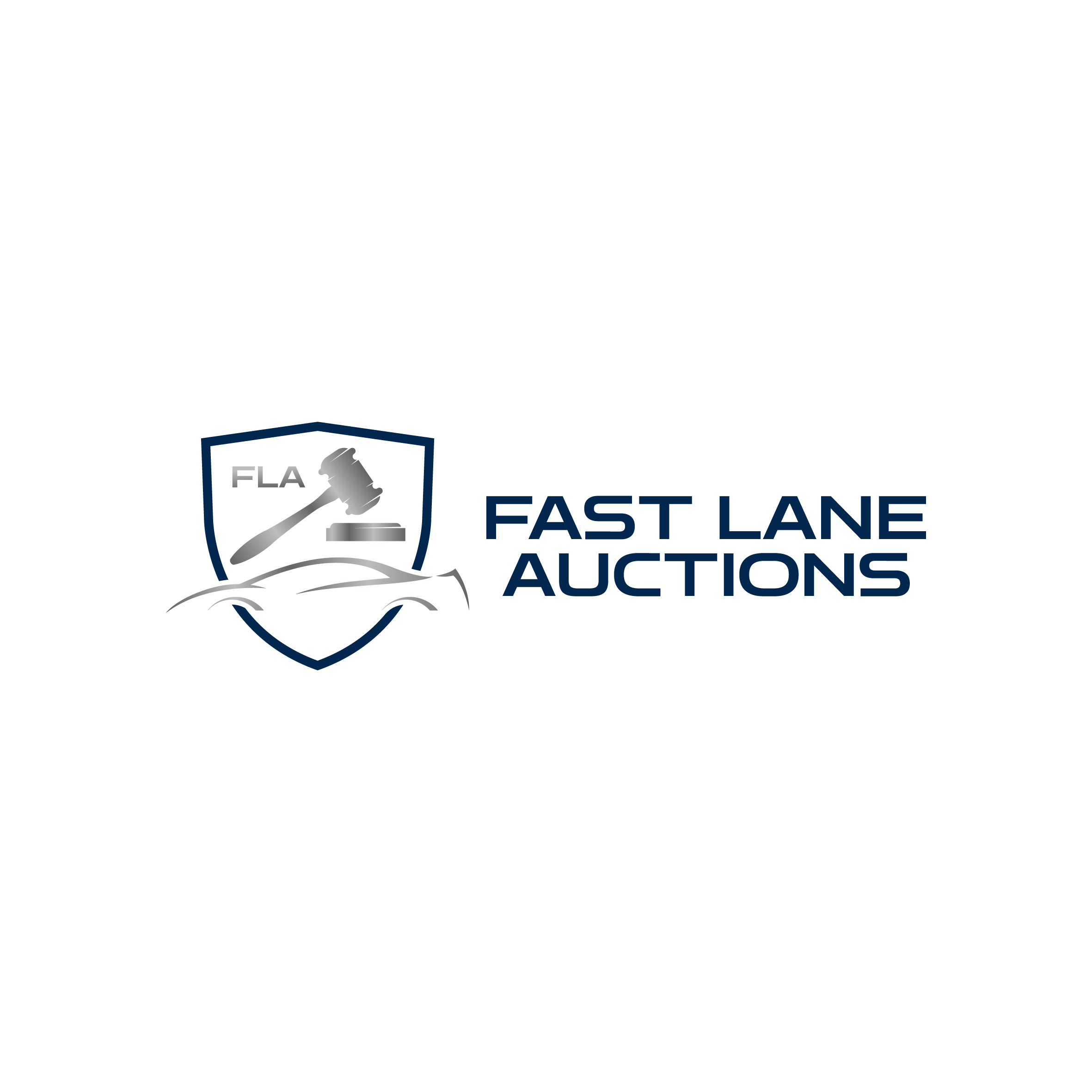 Logo Design by Aljune Castro Designs for Fast Lane Auctions.com | Design #34384489