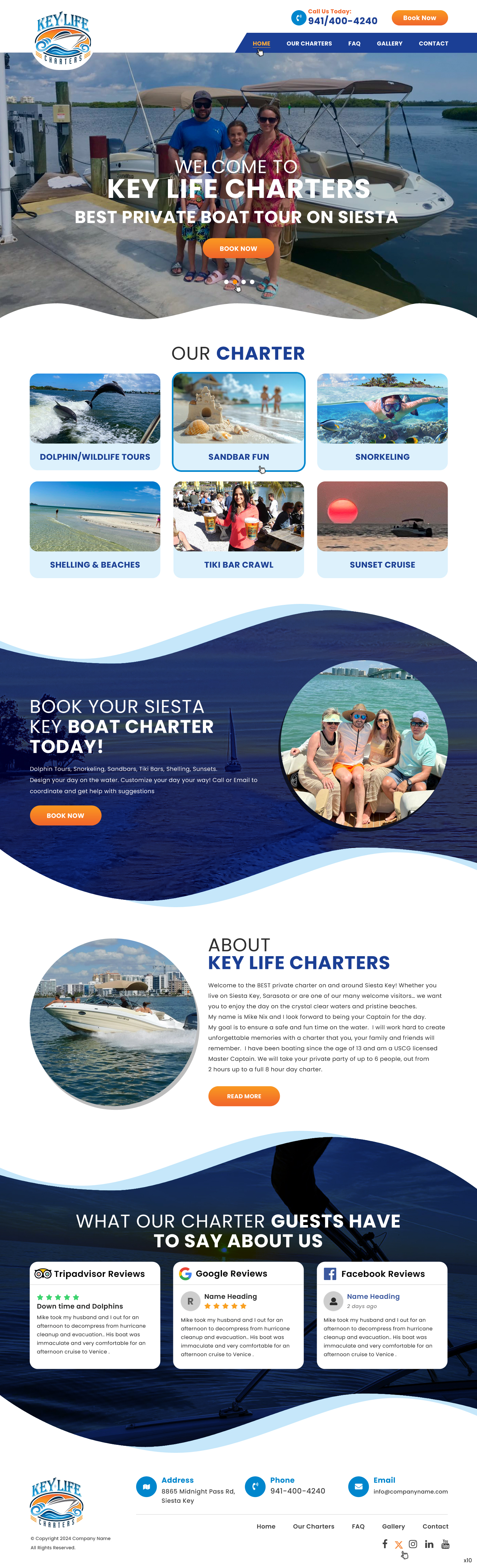 Diseño Web por pb para Key Life Charters | Diseño #34398459