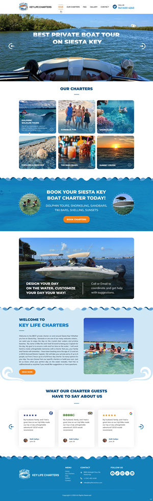 Web Design by pb for Key Life Charters | Design: #34398462
