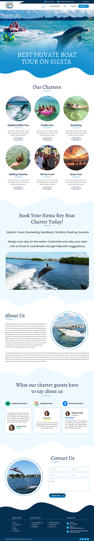 Web Design by Creations Box 2015 for Key Life Charters | Design: #34410074