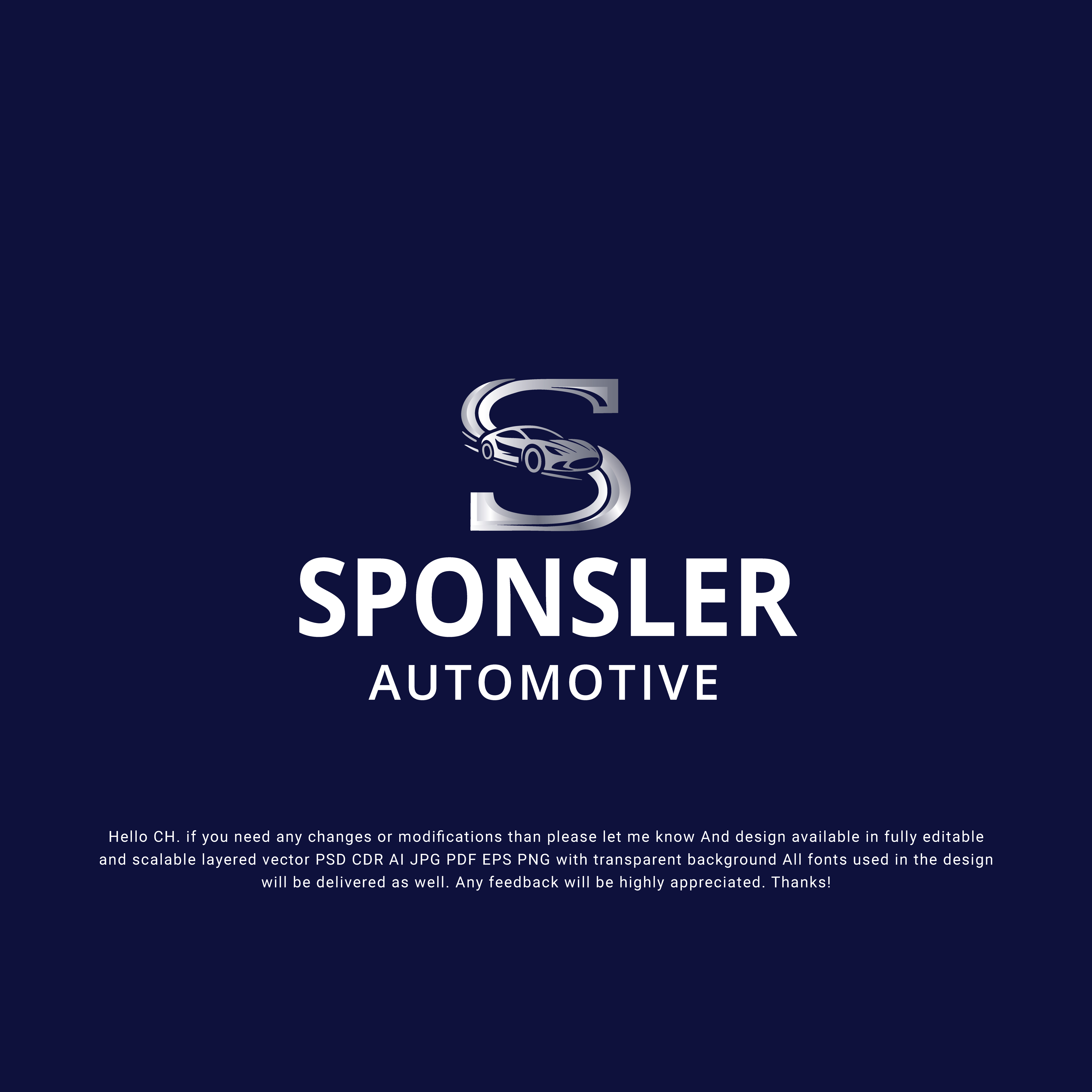 Design de Logo par Mizanur1525 pour Sponsler Automotive | Design #34420537