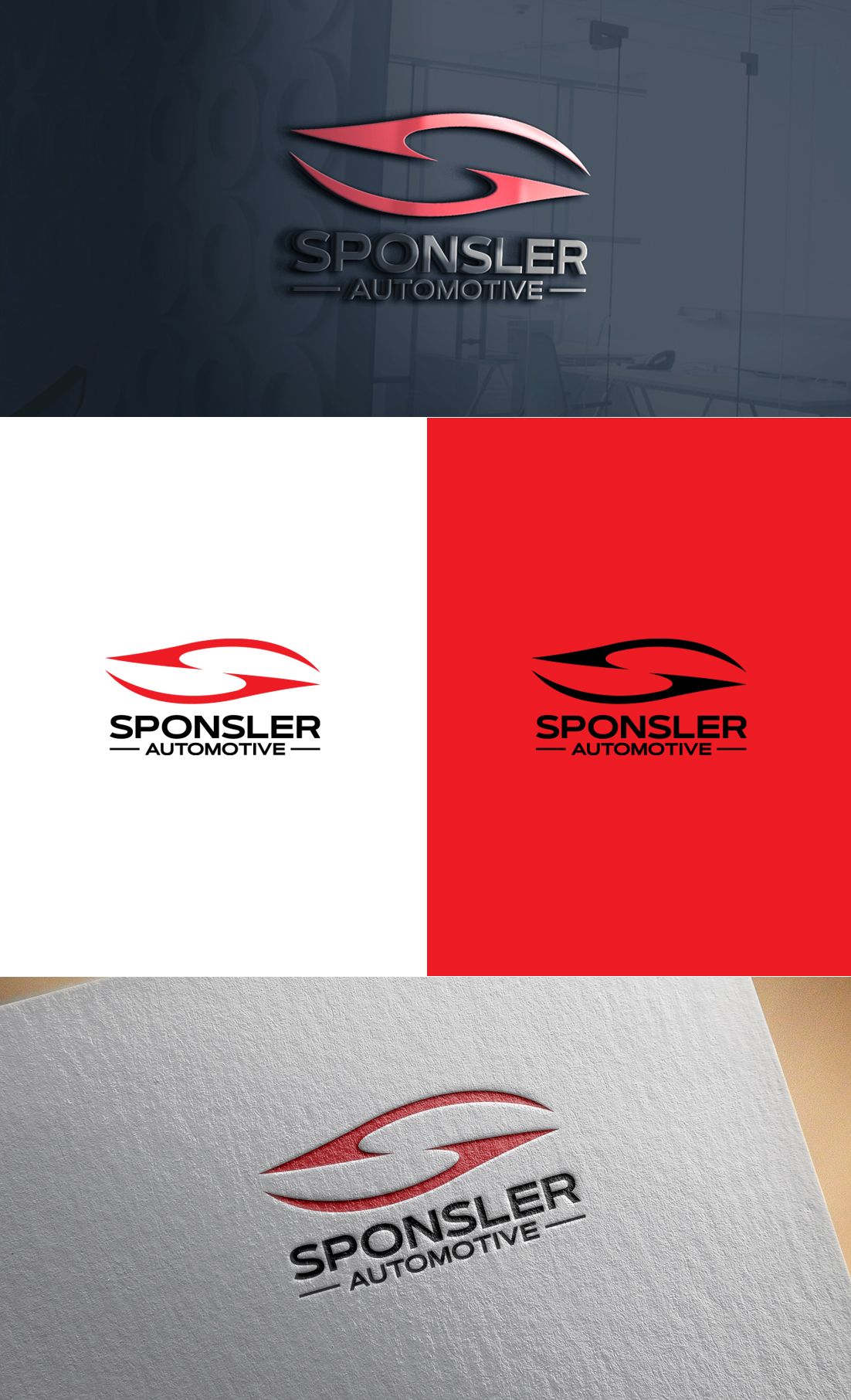 Diseño de Logo por GLDesigns para Sponsler Automotive | Diseño #34385027