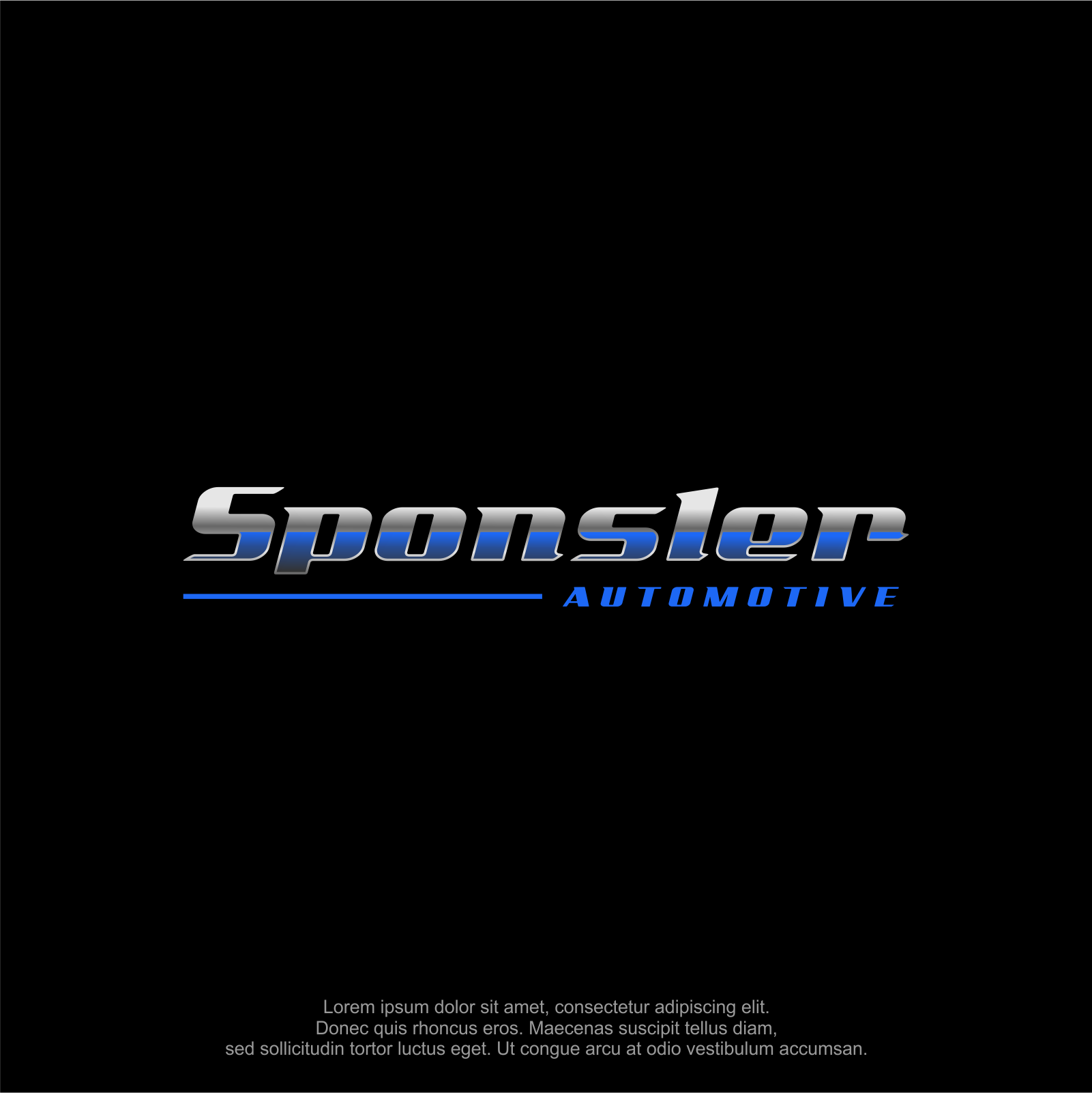 Diseño de Logo por M.Syaiful Huda para Sponsler Automotive | Diseño #34387059