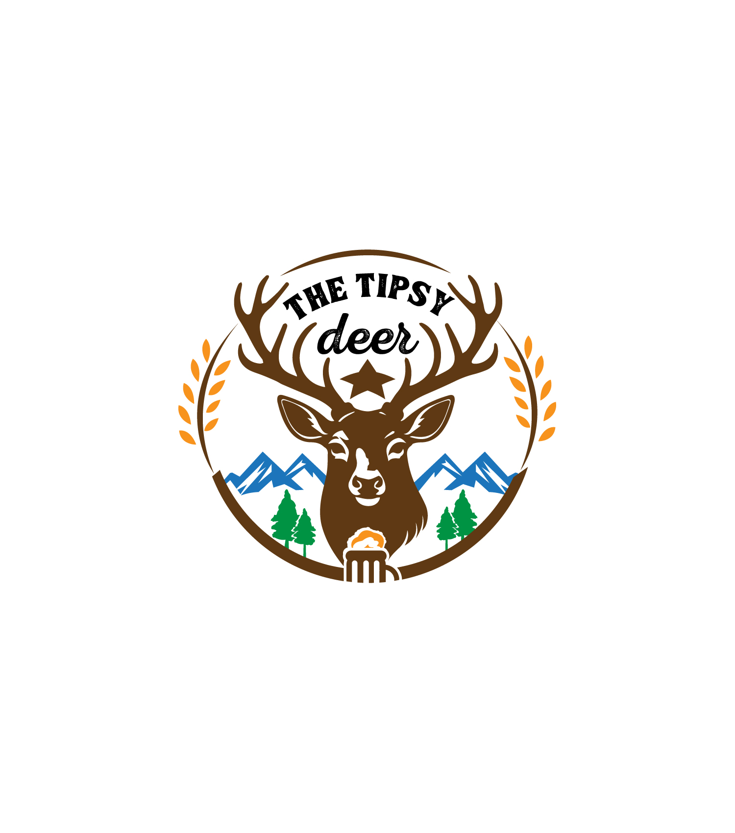 Logo-Design von 24ksunny für The Tipsy Deer | Design #34387537