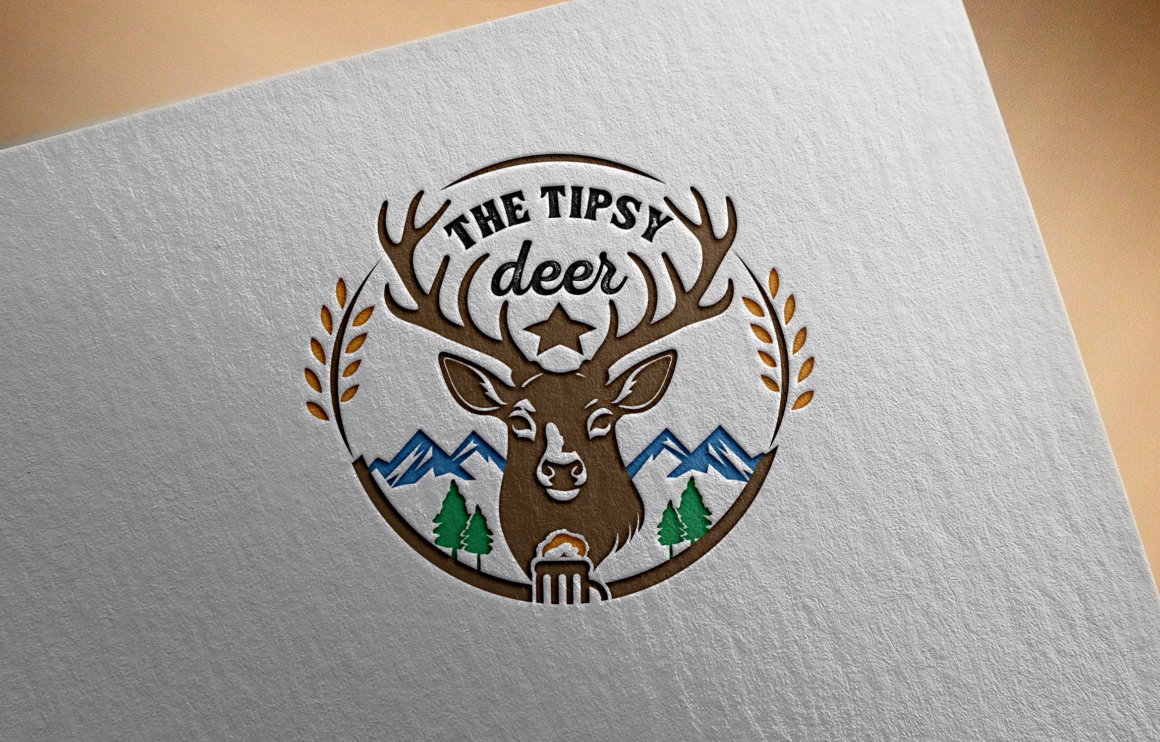 Logo Design by 24ksunny for The Tipsy Deer | Design #34387538