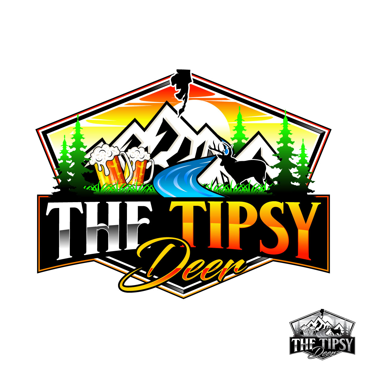 Logo-Design von Suvendu.S für The Tipsy Deer | Design #34419609