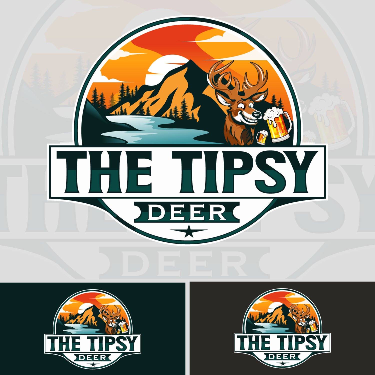 Logo Design by Suvendu.S for The Tipsy Deer | Design #34419967