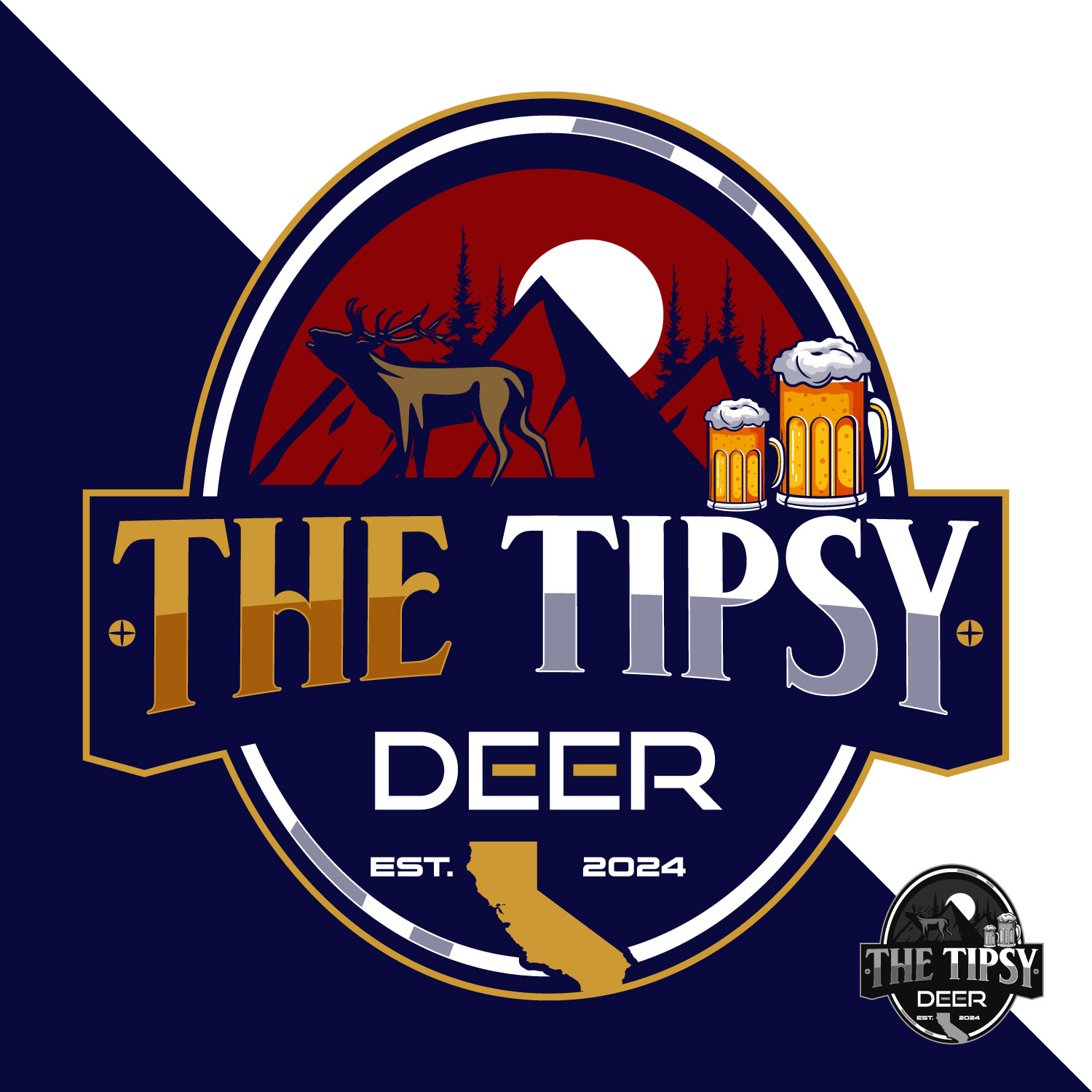 Logo Design by Suvendu.S for The Tipsy Deer | Design #34420068