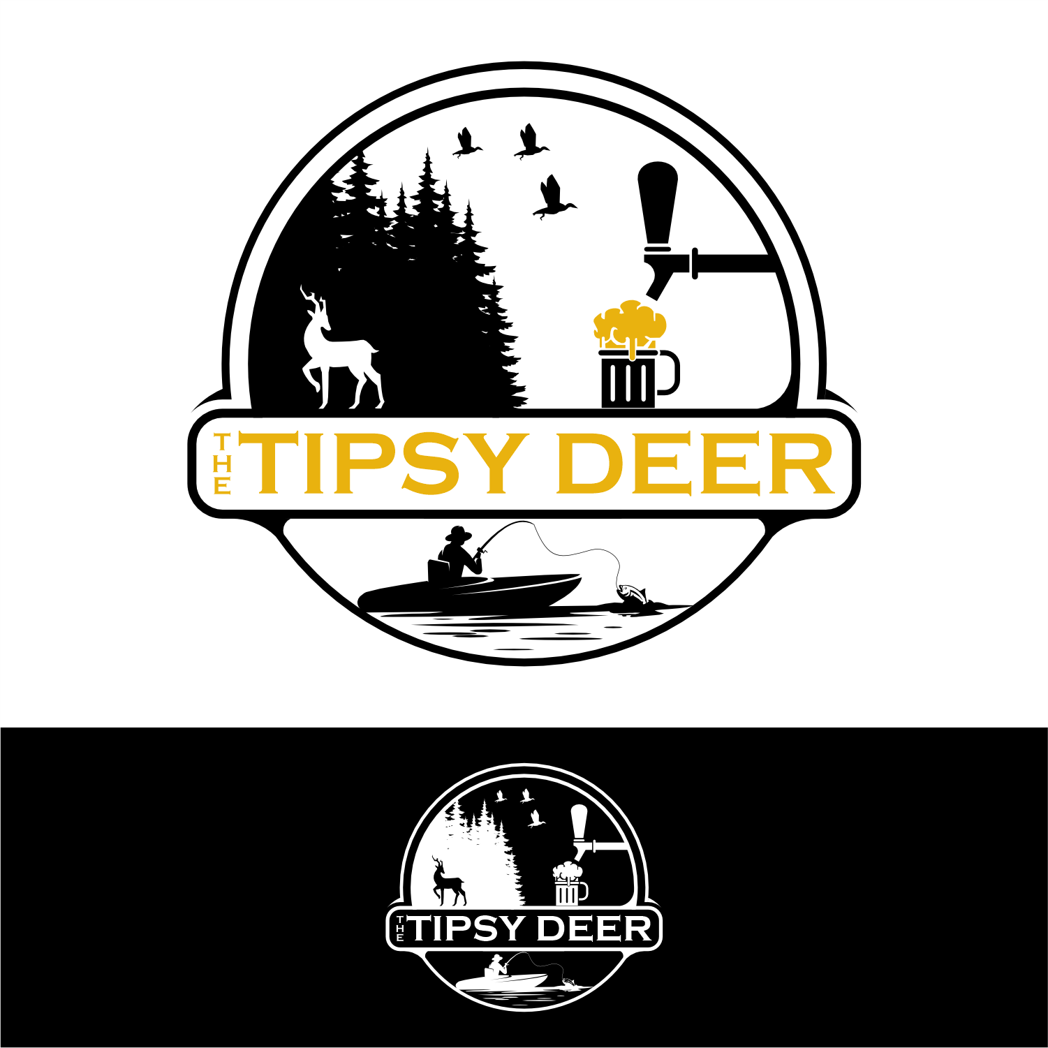 Logo Design by semarco for The Tipsy Deer | Design #34387391