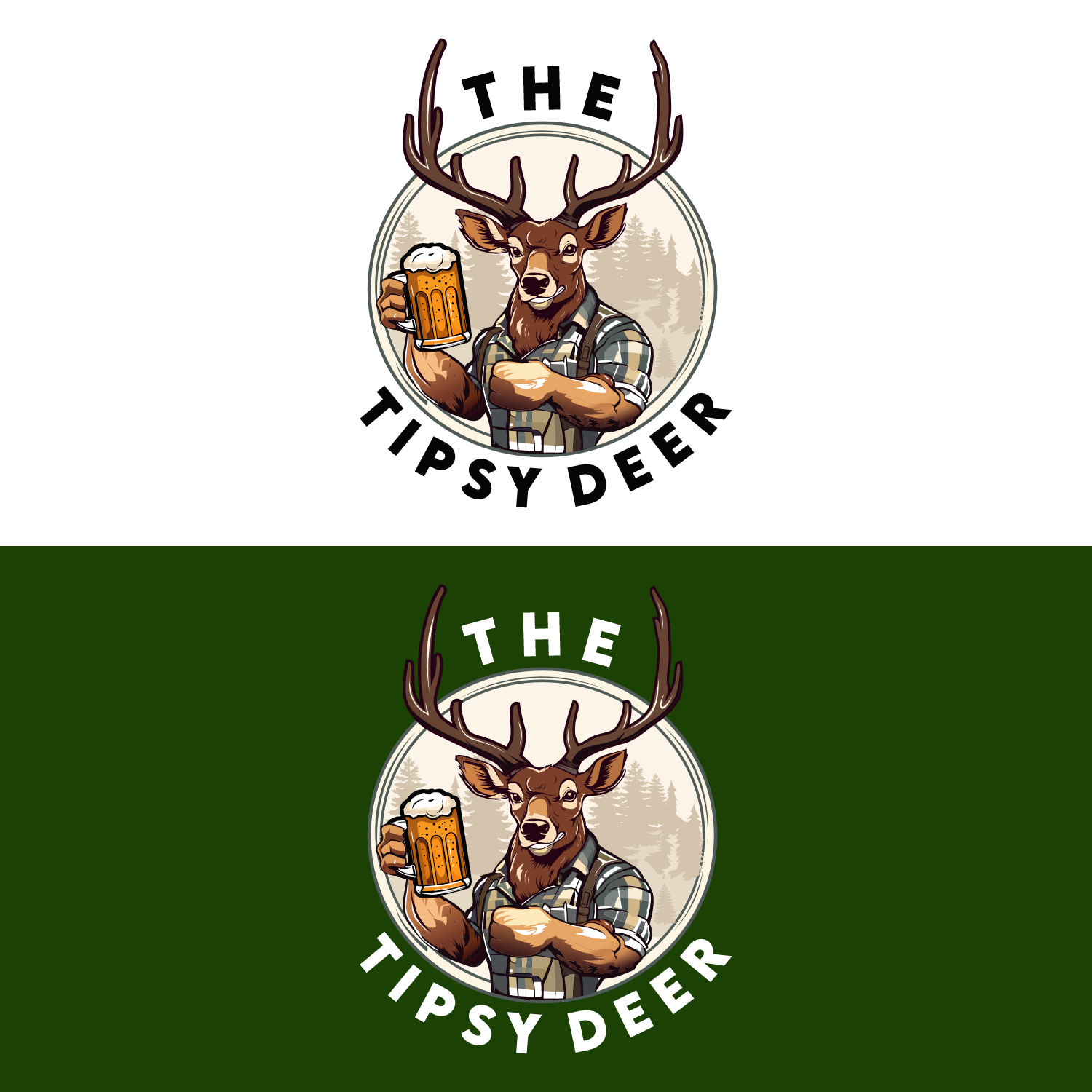 Logo Design by cah awu for The Tipsy Deer | Design #34387339