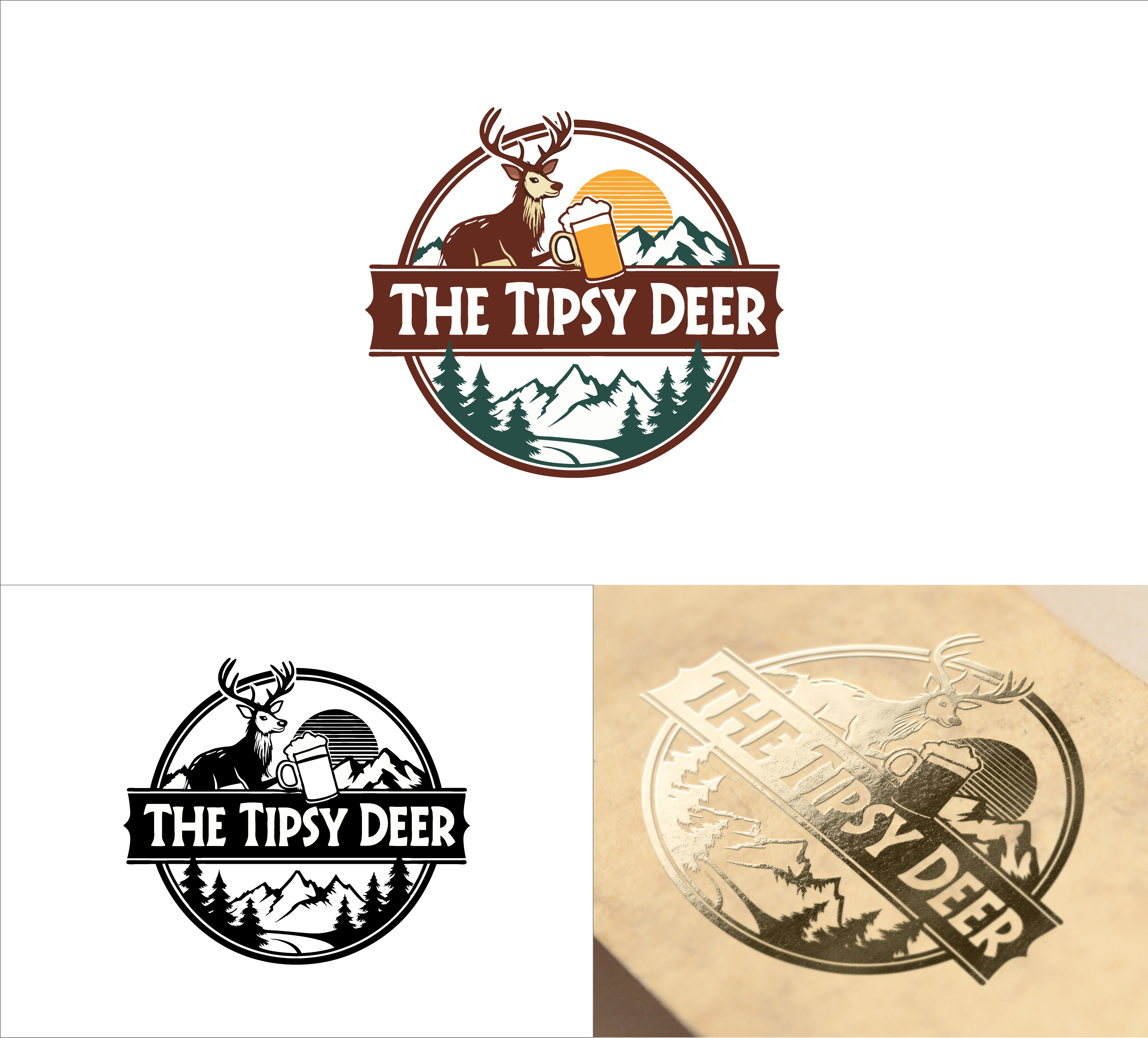 Logo Design by Haja_H2 for The Tipsy Deer | Design #34420918