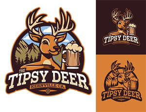 Design de Logo par Cody Rostron pour The Tipsy Deer | Design : #34391795