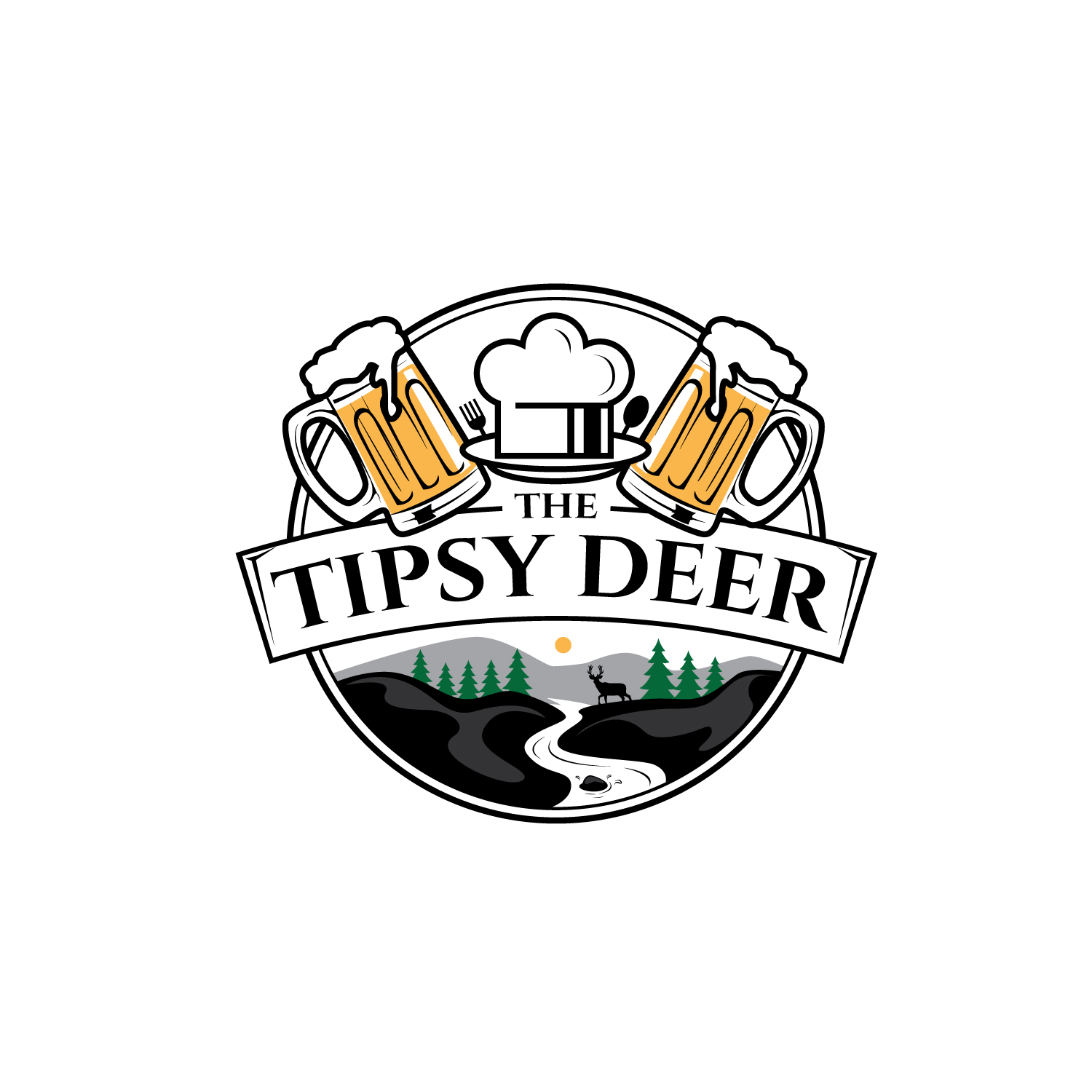 Logo Design by geni for The Tipsy Deer | Design #34410532