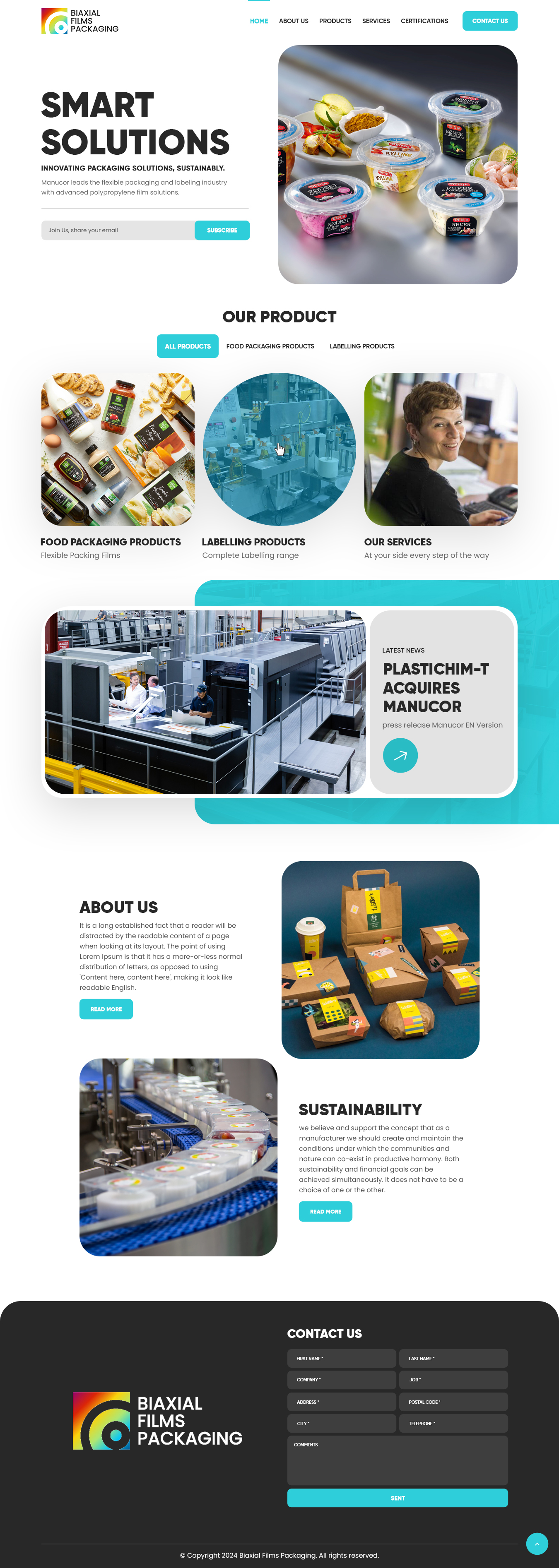 Web Design by NZ Creatives for Biaxial Films packaging | Design #34415814