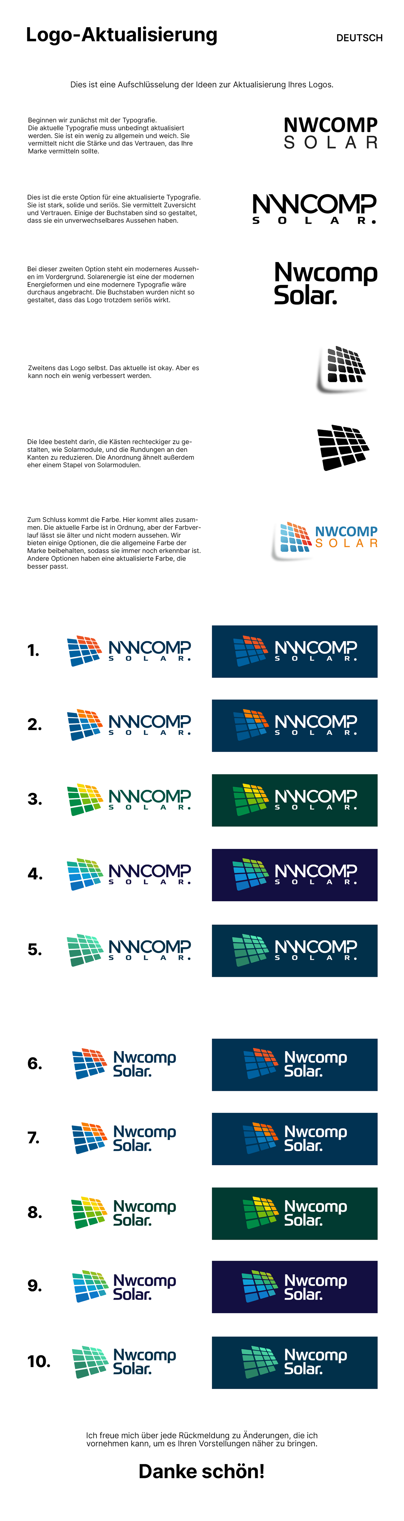 Logo Design by Esli.O for NwComp Solar GmbH | Design #34432358