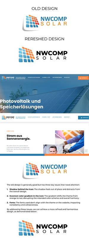 Logo Design by Ayub Zafar for NwComp Solar GmbH | Design: #34409740