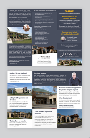 Diseño de Flyer por pb para Oaster Facility Solutions | Diseño: #34413127