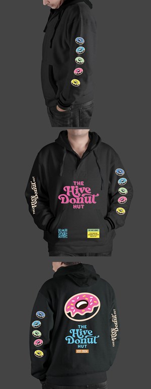 Diseño de Camiseta por Rheanza para The Hive Donut Hut | Diseño: #34440384