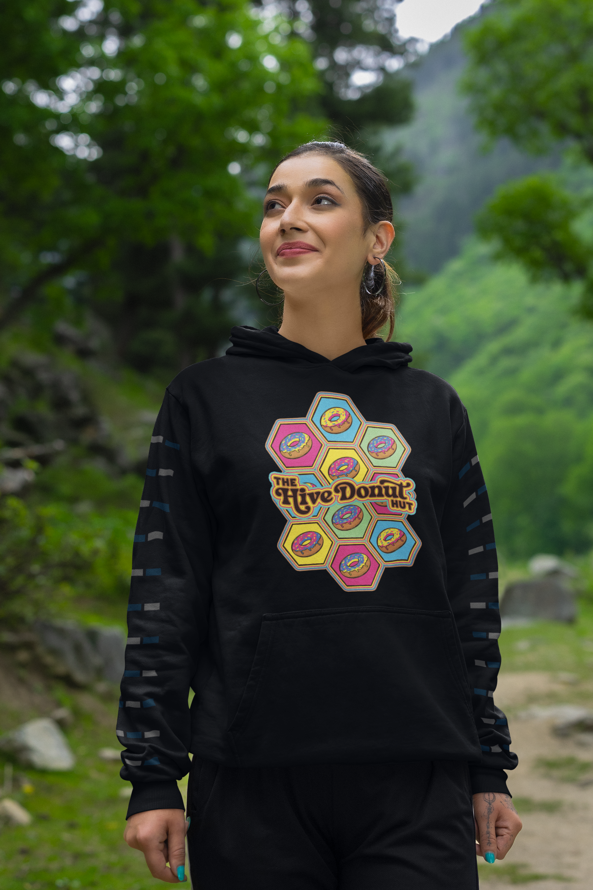 T-shirt Design by ARTIZIT for The Hive Donut Hut | Design #34446586