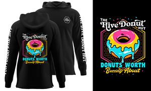 T-shirt Design by Karim Craft for The Hive Donut Hut | Design: #34438594