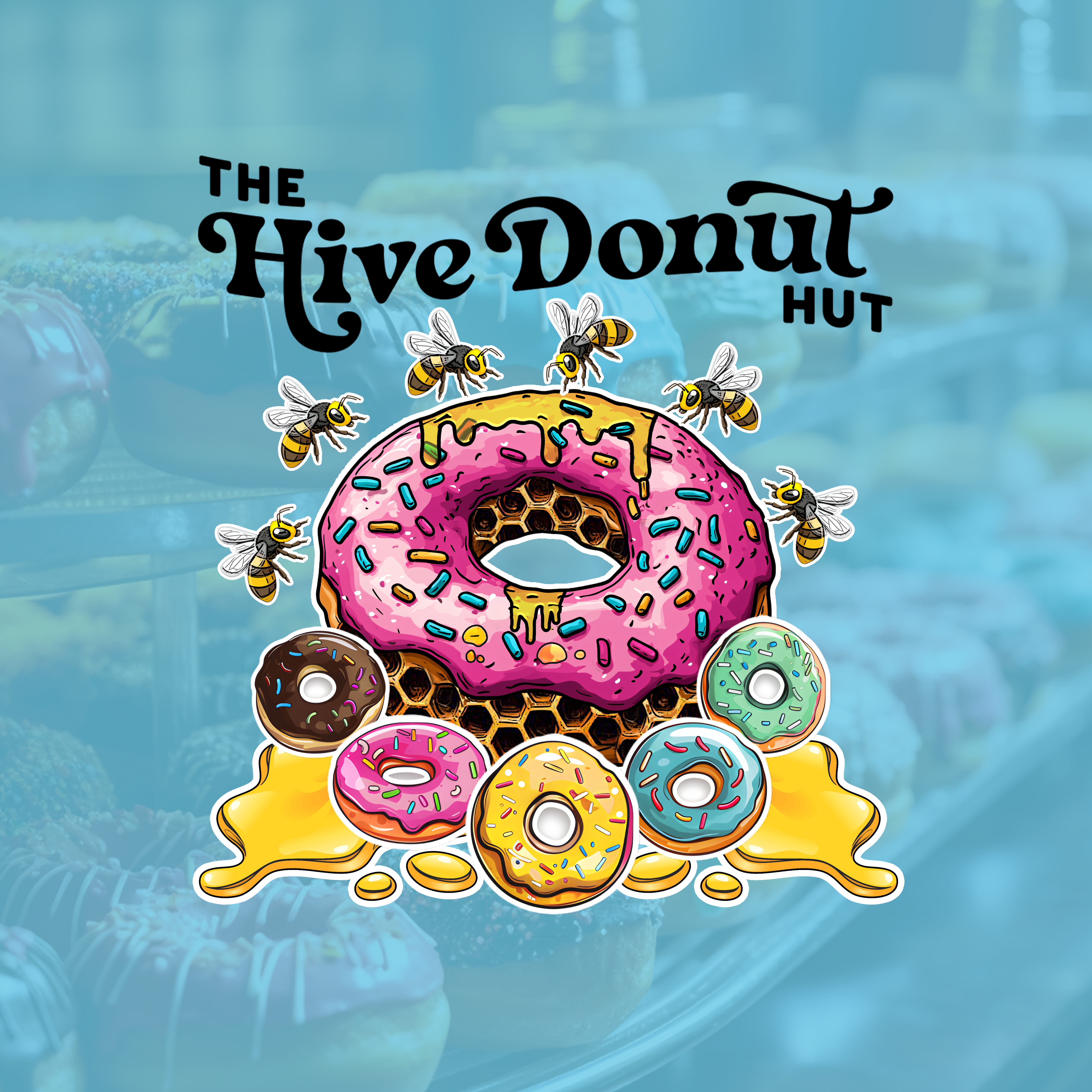 Diseño de Camiseta por Elsa Designs para The Hive Donut Hut | Diseño #34417590