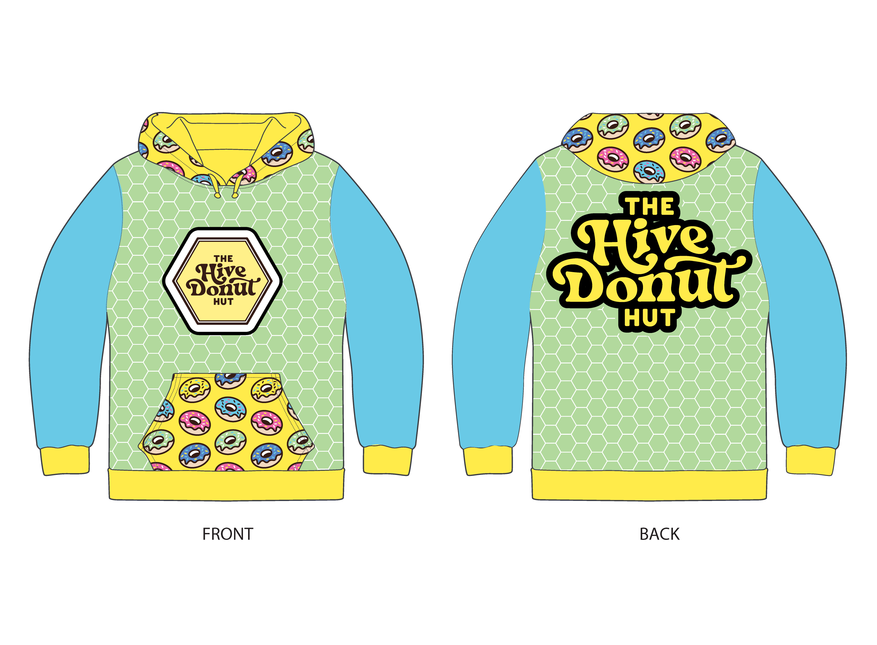Design de T-shirt par 4 4 pour The Hive Donut Hut | Design #34447111