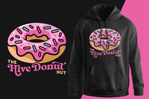 Diseño de Camiseta por Ismail Hossain para The Hive Donut Hut | Diseño: #34412139
