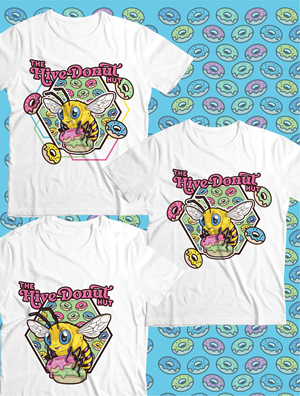 Diseño de Camiseta por Yakuza20 para The Hive Donut Hut | Diseño: #34444436