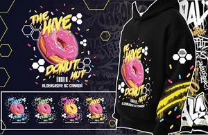 Diseño de Camiseta por potoko para The Hive Donut Hut | Diseño: #34438426