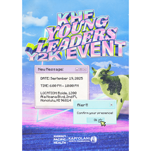Graphic Design Collateral for KHF Young Leaders Y2K Event