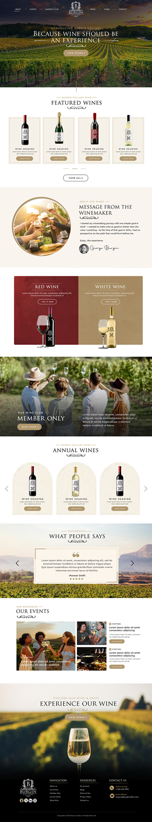 Wix Design by Blue Sparrow for this project | Design: #34426980