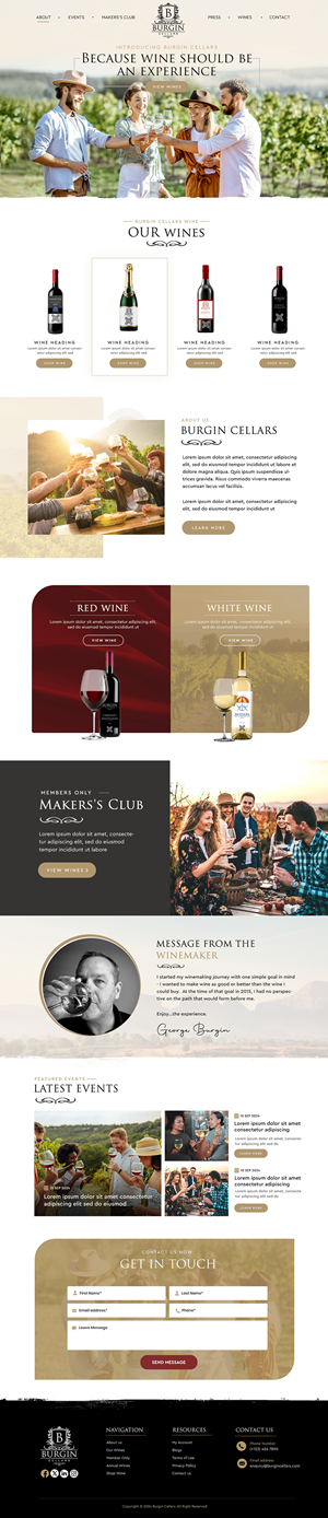 Wix Design by Blue Sparrow for this project | Design: #34426982