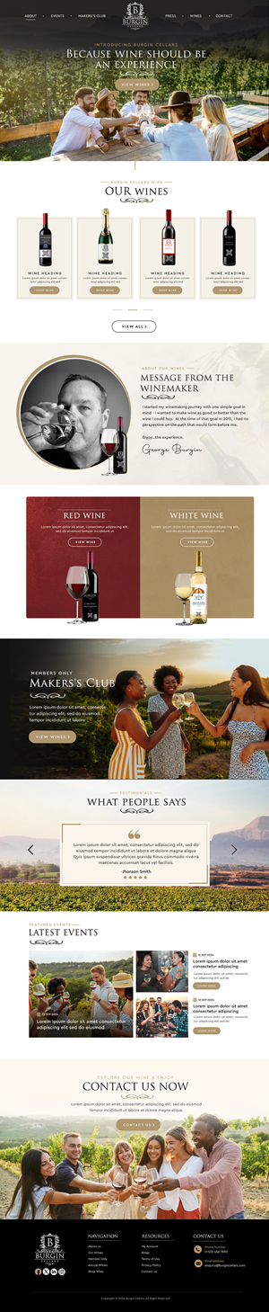 Wix Design by Blue Sparrow for this project | Design: #34426983