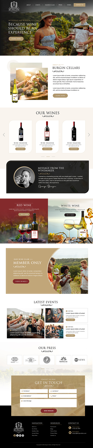 Wix Design by Blue Sparrow for this project | Design: #34426984