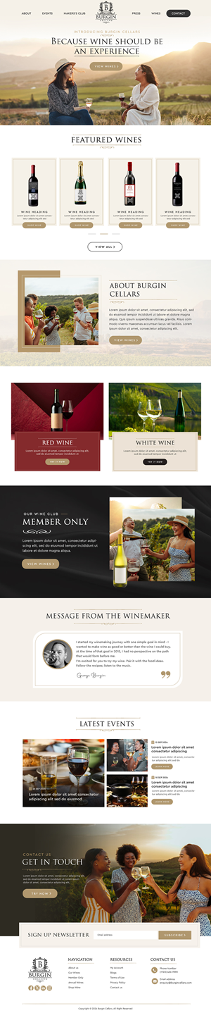 Wix Design by Blue Sparrow for this project | Design: #34426989