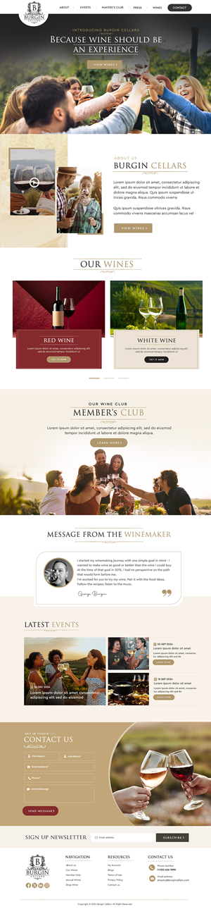 Wix Design by Blue Sparrow for this project | Design: #34426991