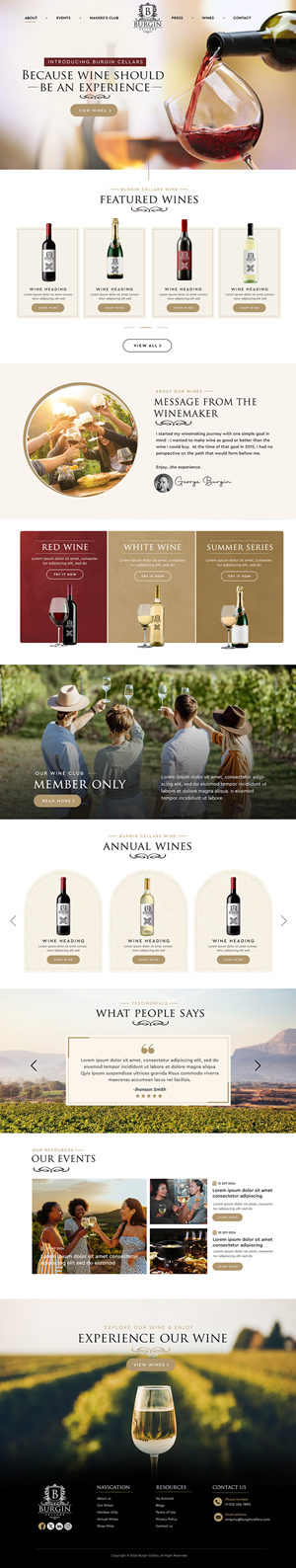 Wix Design by Blue Sparrow for this project | Design: #34435168