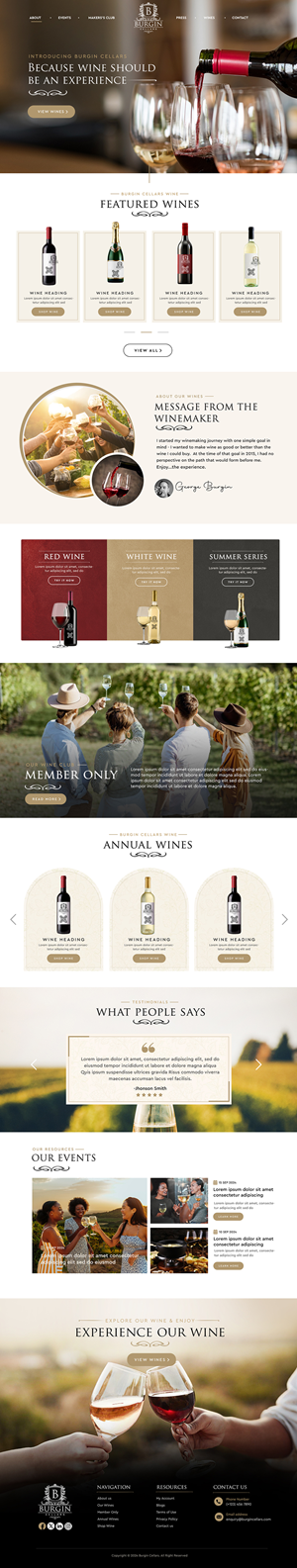 Wix Design by Blue Sparrow for this project | Design: #34435390